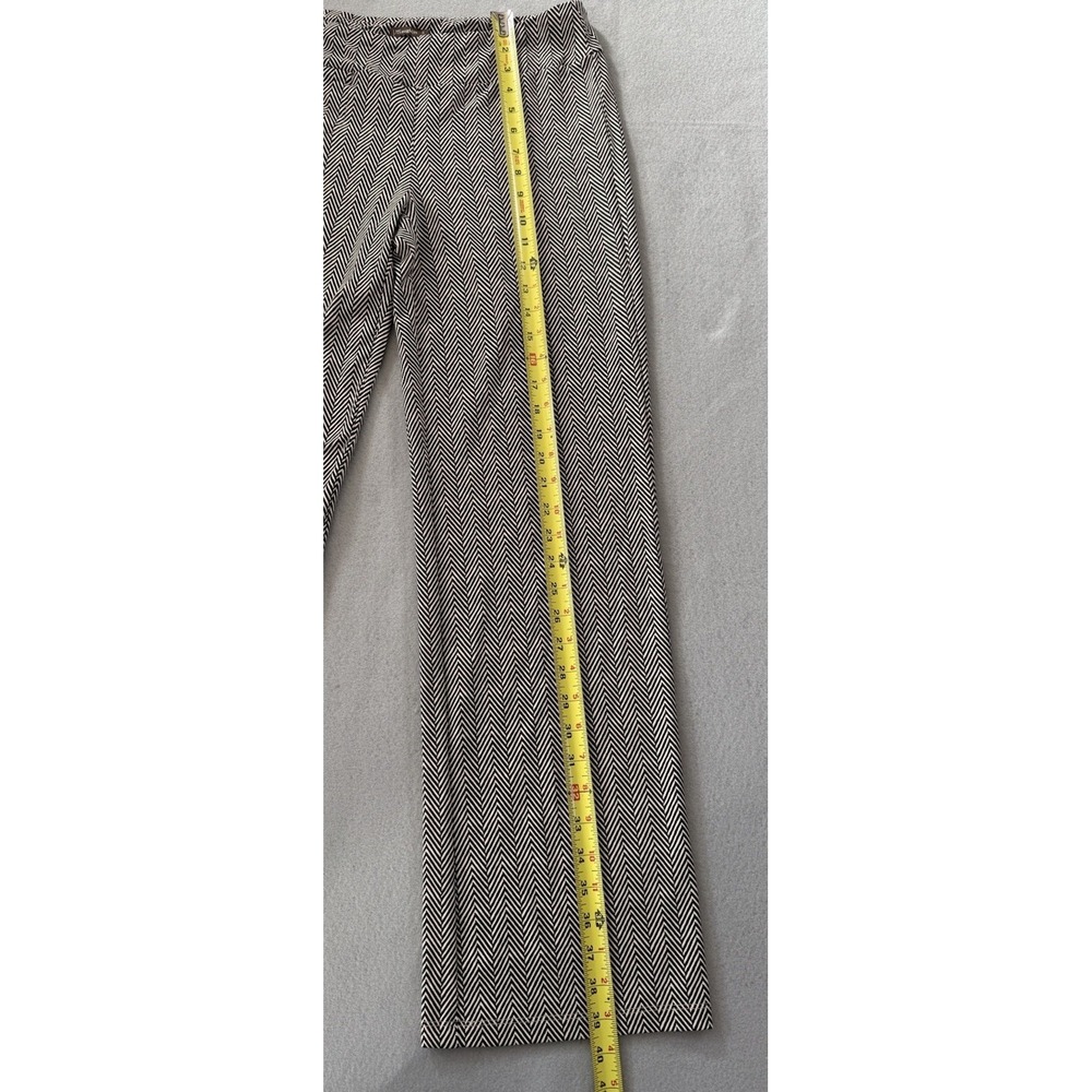 J McLaughlin Carmel Catalina Cloth Pants Black Chevron Wide Straight Leg Size S - Picture 5 of 15